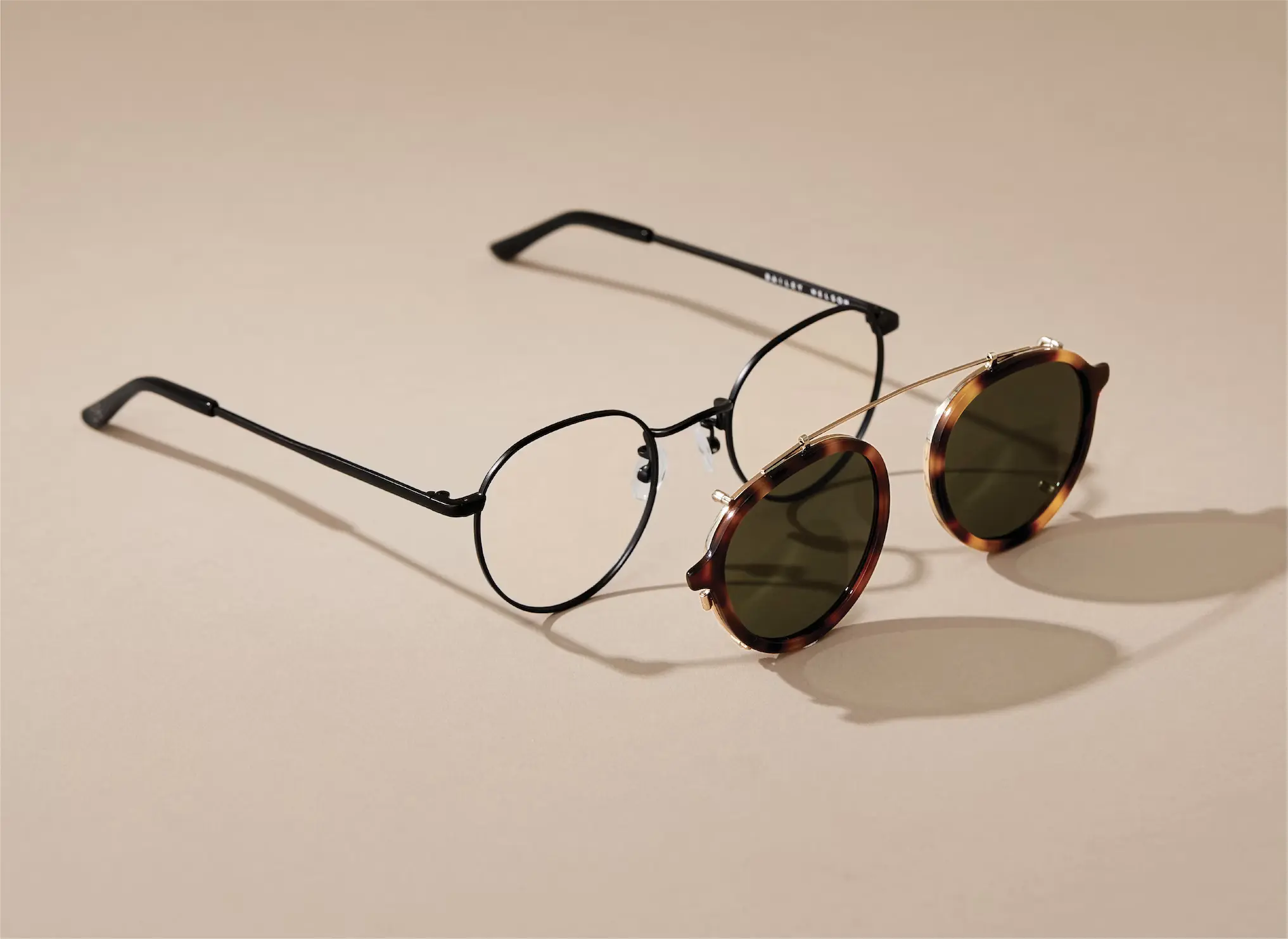 Clip-on sunglasses compared with prescription sunglasses