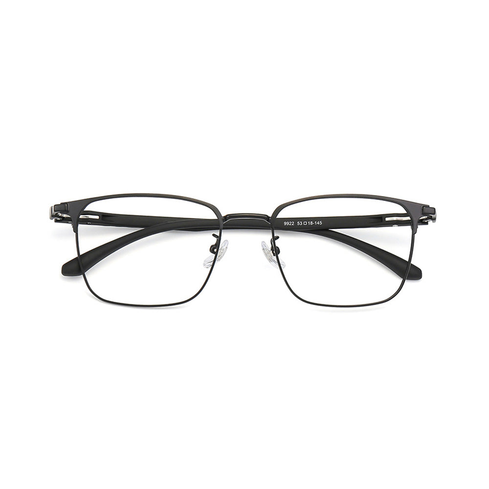 goggles frame for men Grey Rectangle Prescription Glasses, Full-Rim Frame