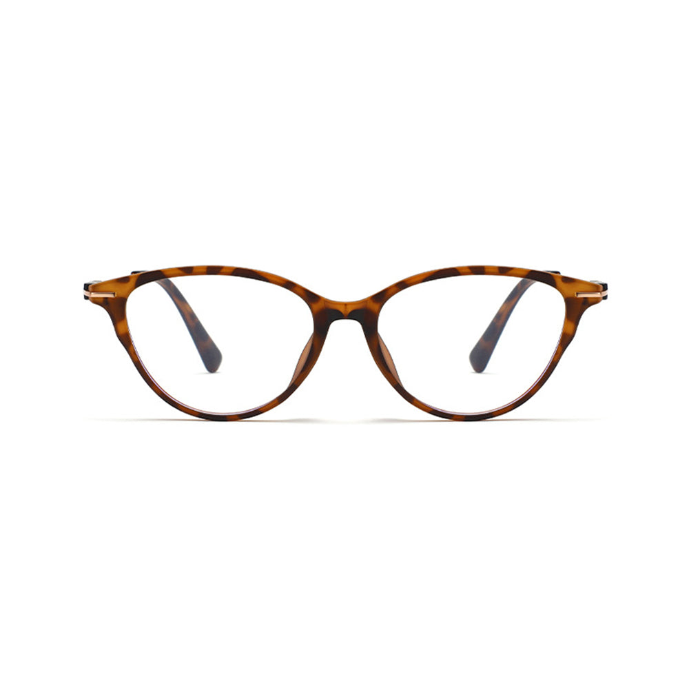 QUAY Blue Light Glasses Tortoise Cat Eye Trendy Screen Protection Chic Frames Quay Gotta Run Tort Clear Blue Light Blocker – sunglass-culture main image 4