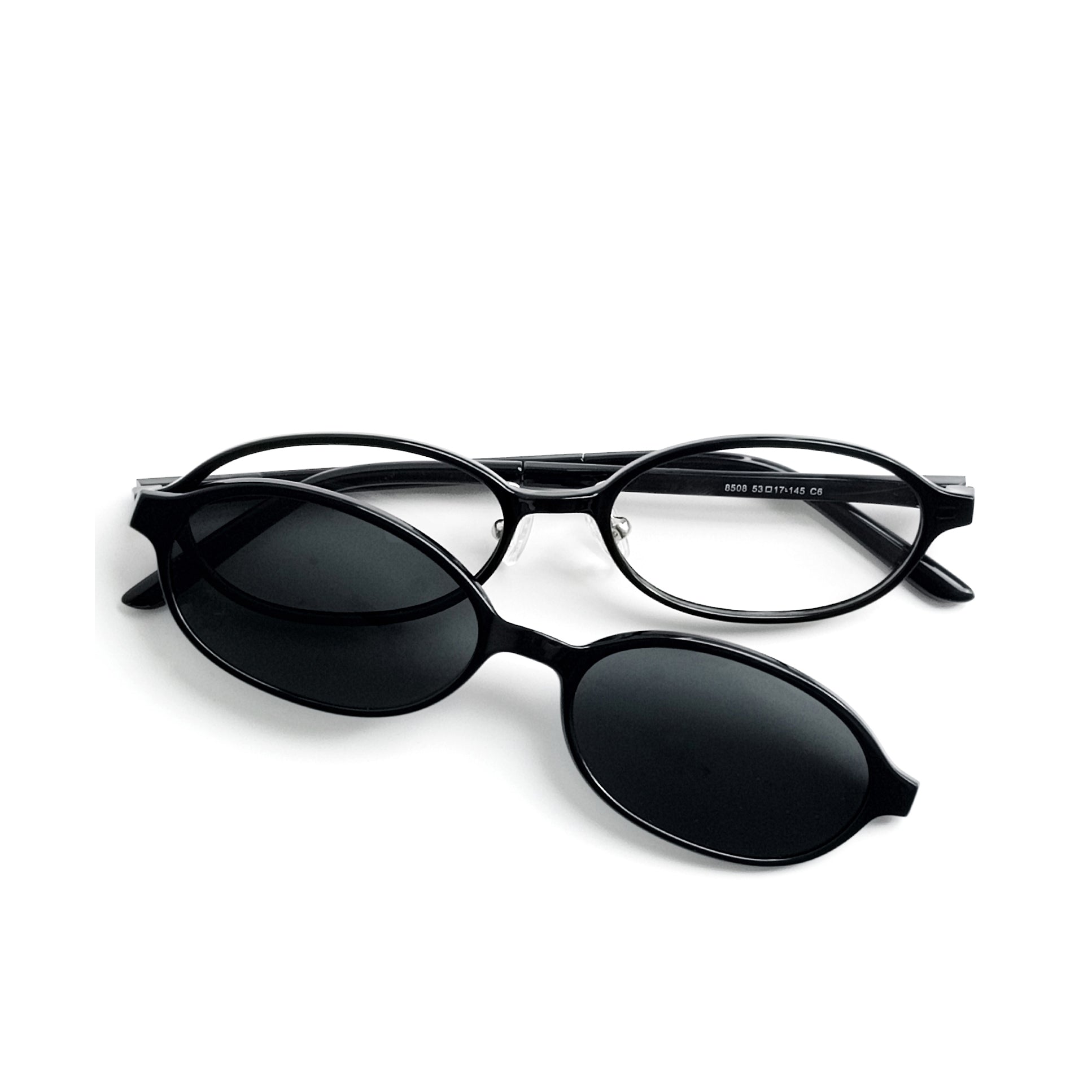 rims and goggles Black Oval Prescription Glasses, Full-Rim Frame