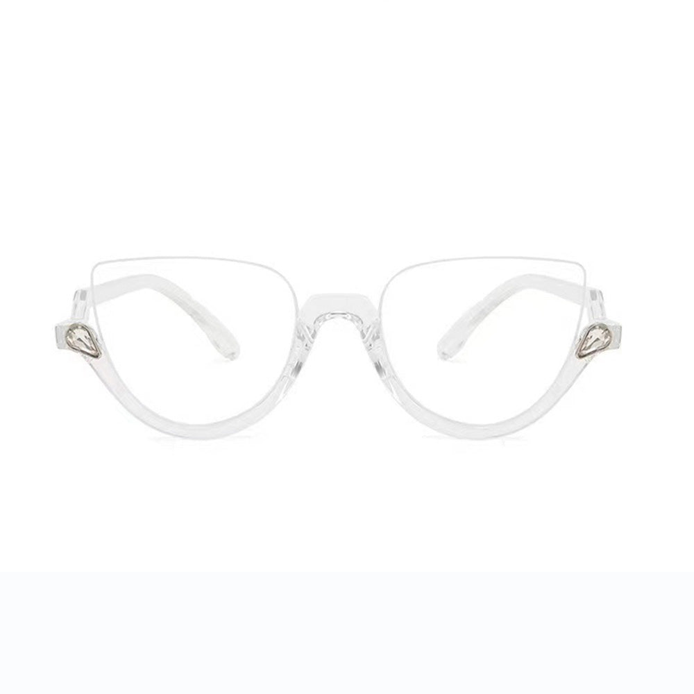 Half Rim Fashion Cat Eye Glasses for Women VK2059
