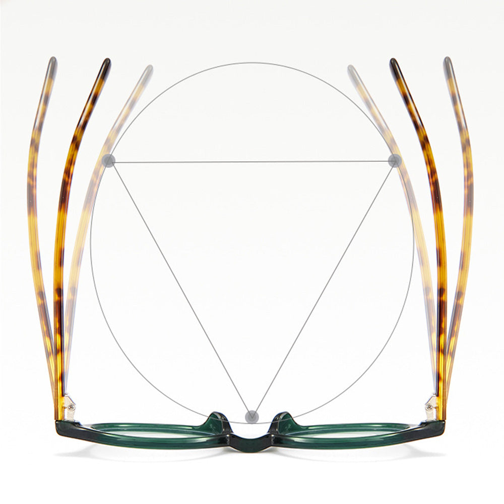 Oval Reading Glasses Blue Light Blocking VK2072