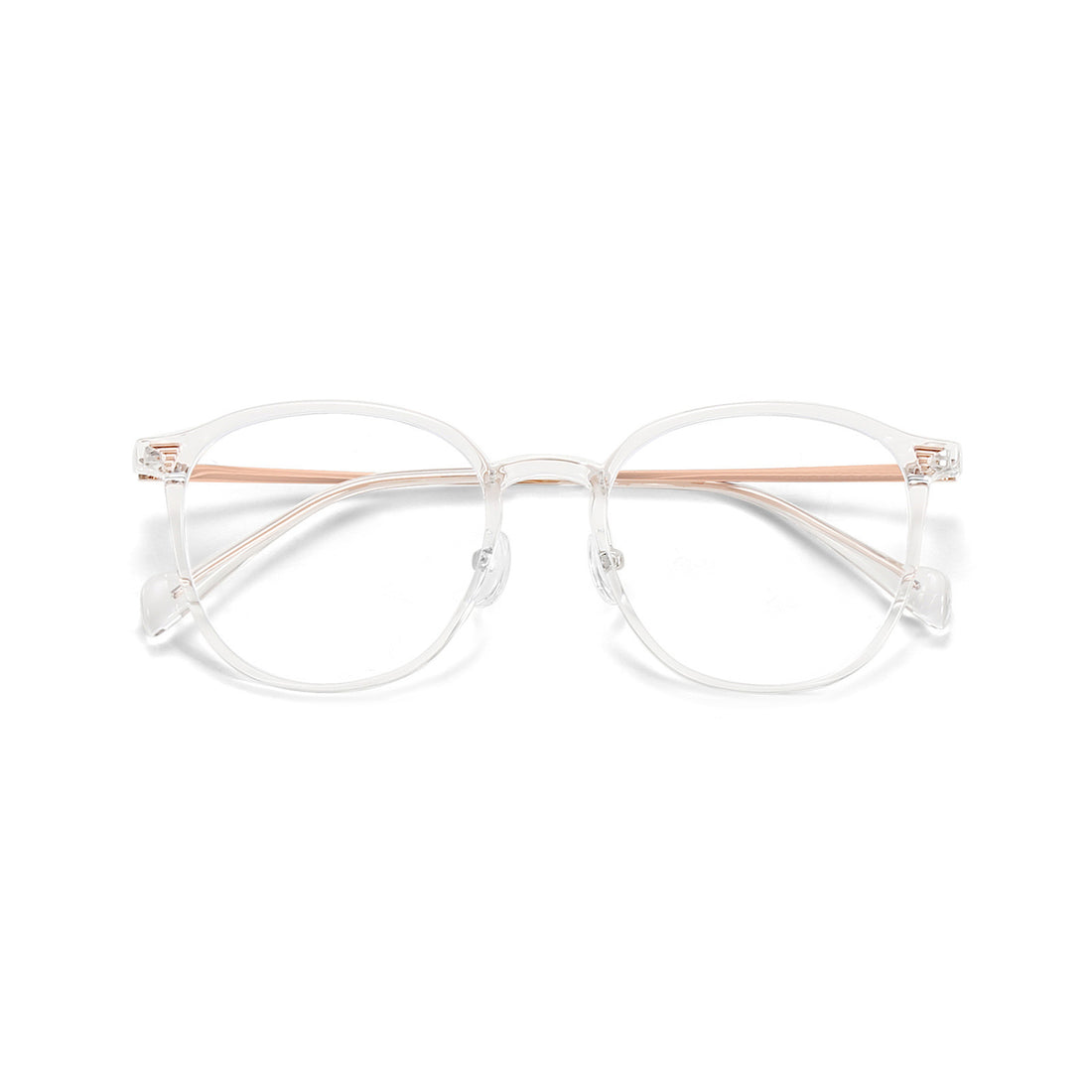 Fashion Round Glasses with Blue Light Blocking Prescription Lenses VK2078
