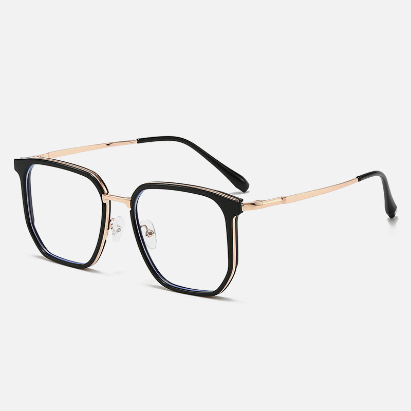 Oversized Blue Light Glasses Stylish Square TR + Metal VK2087
