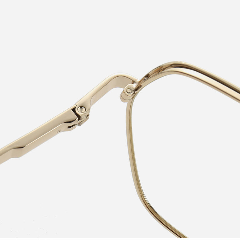 Metal Frame Geometric Glasses with Prescription Lenses VK2092