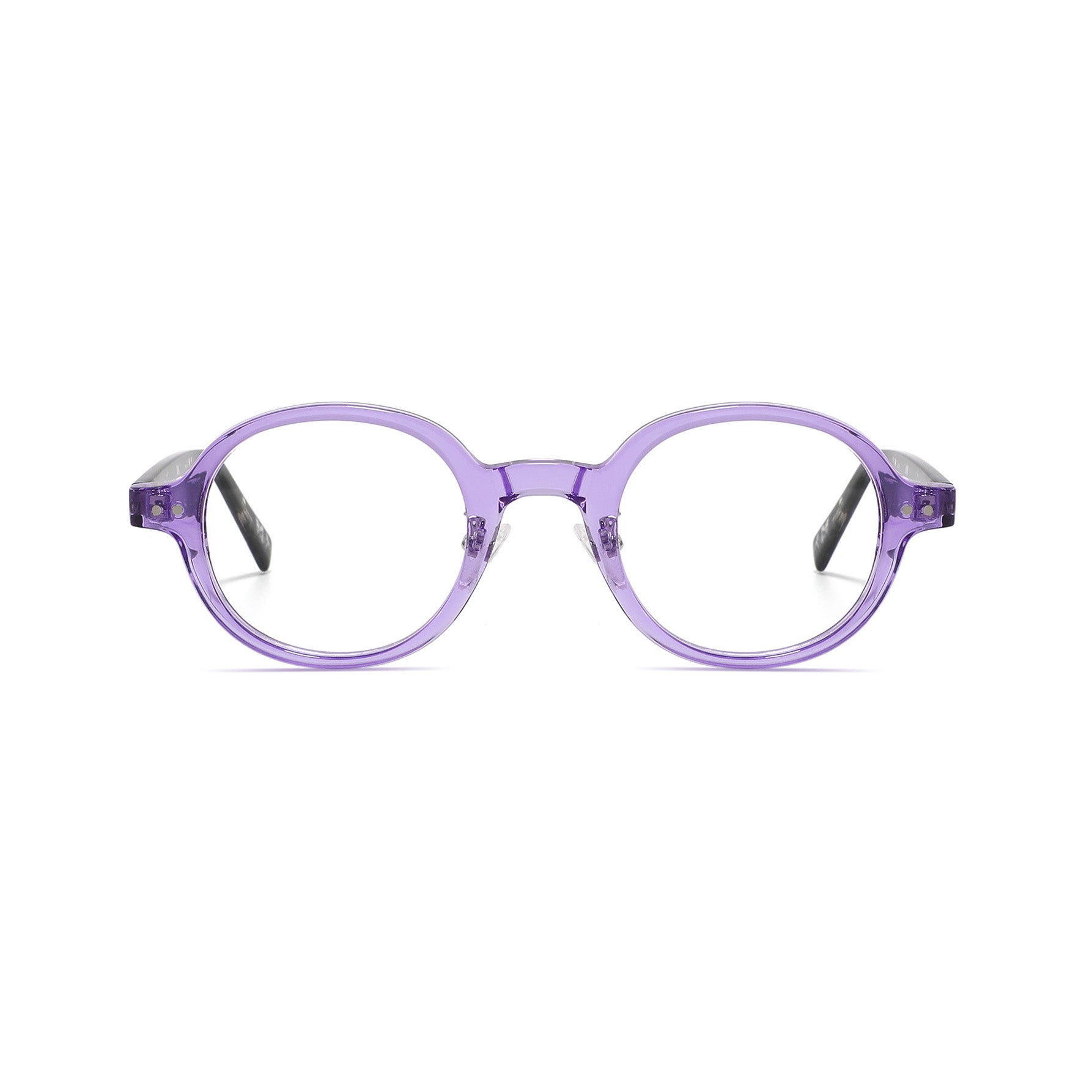 Retro Oval Blue Light Blocking Glasses Fake Glasses VK2119