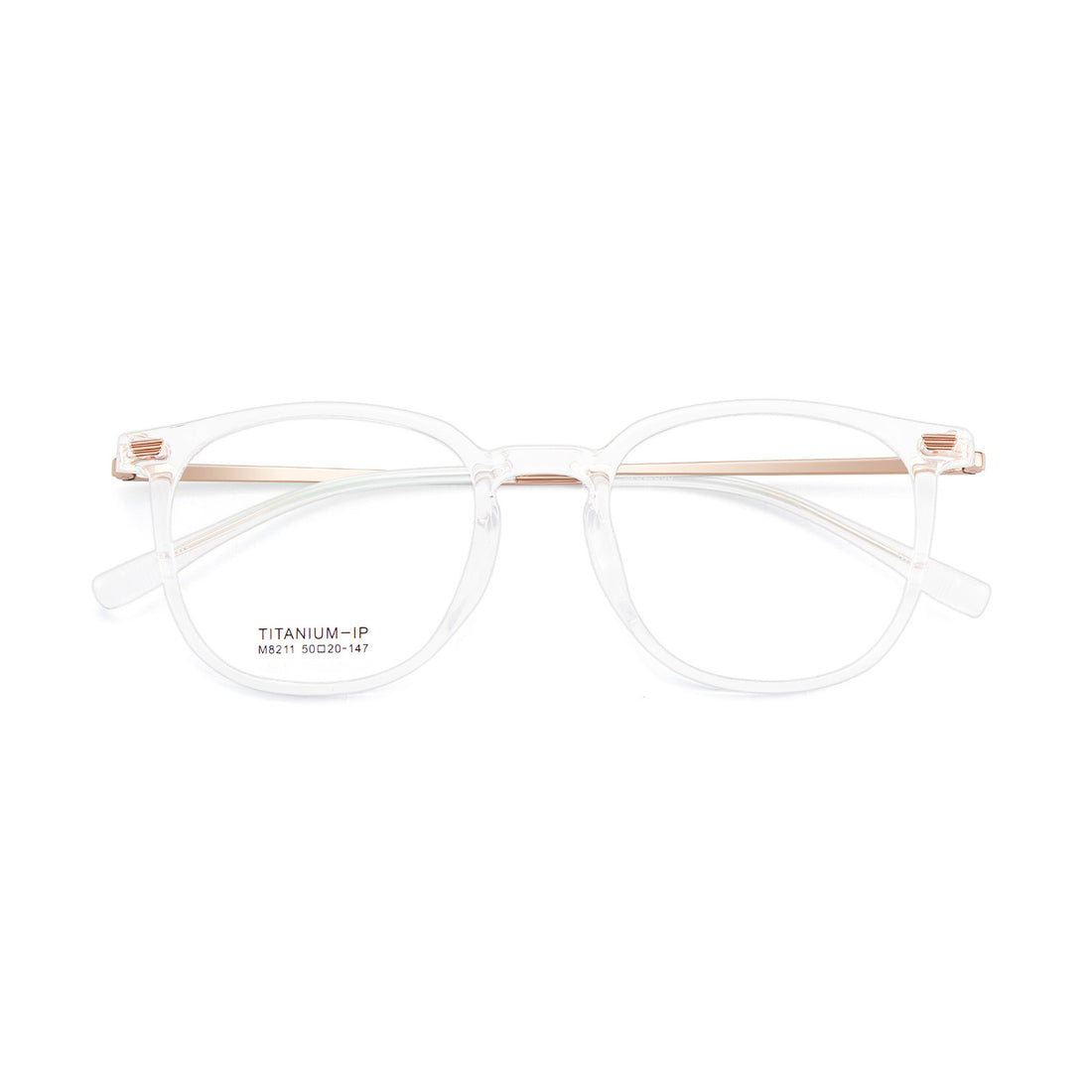 Chic Round Frame with Prescription Lenses Computer Glasses VK2126