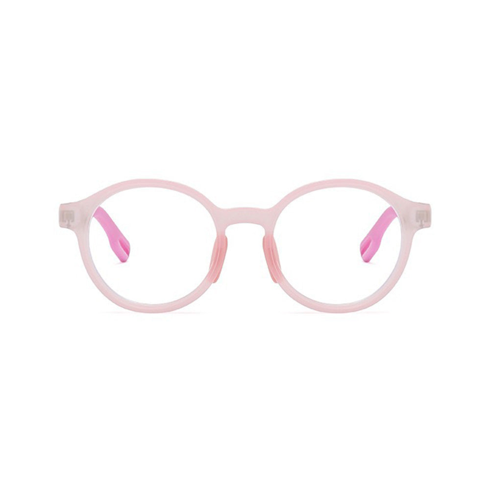 Kids Round Glasses with Spring Hinge Removable Nose Pads VK2134