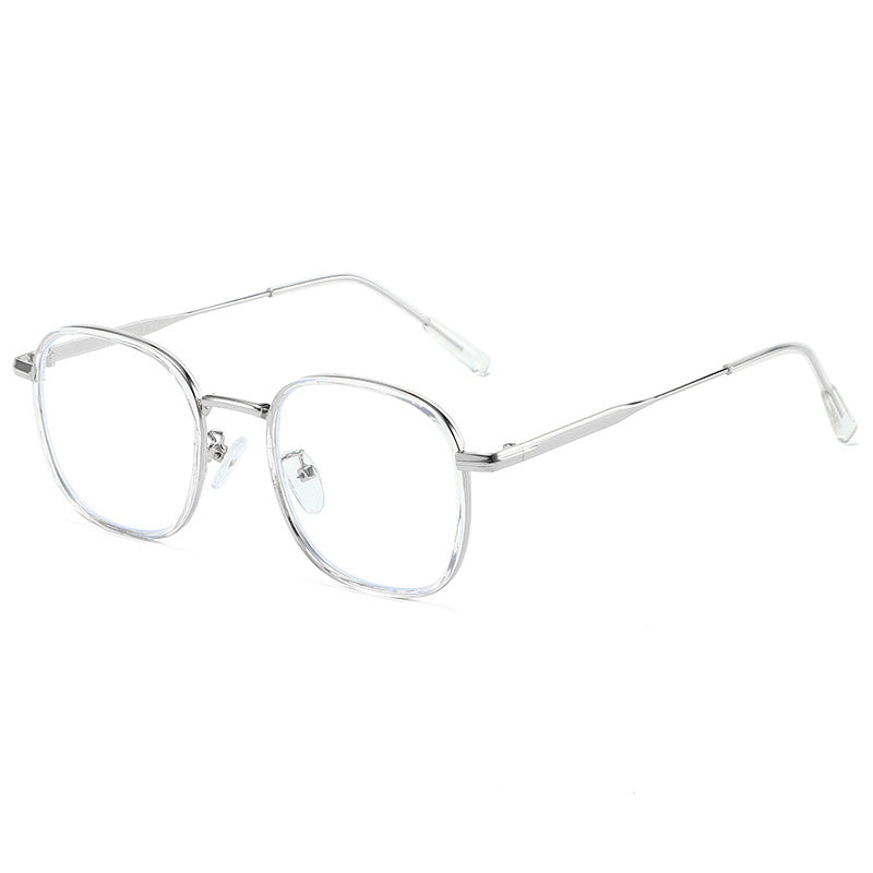 Blue Light Blocking Metal Square Glasses for Women Men VK2155
