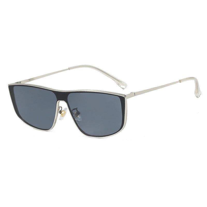 Trendy Y2K One-Piece Lens Metal Sunglasses VK2284