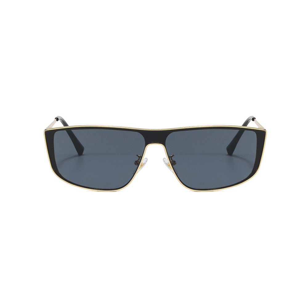 Trendy Y2K One-Piece Lens Metal Sunglasses VK2284