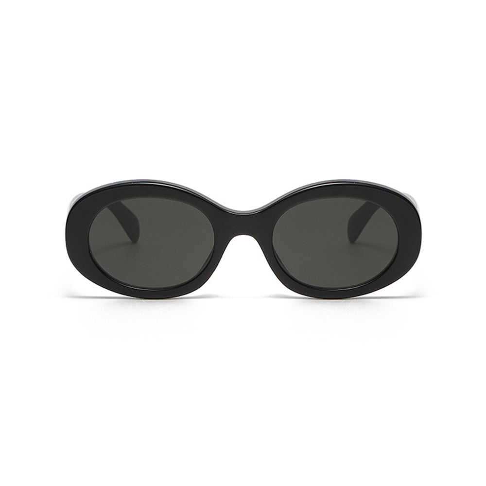 Stylish Oval Acetate Sunglasses with Prescription VK2288