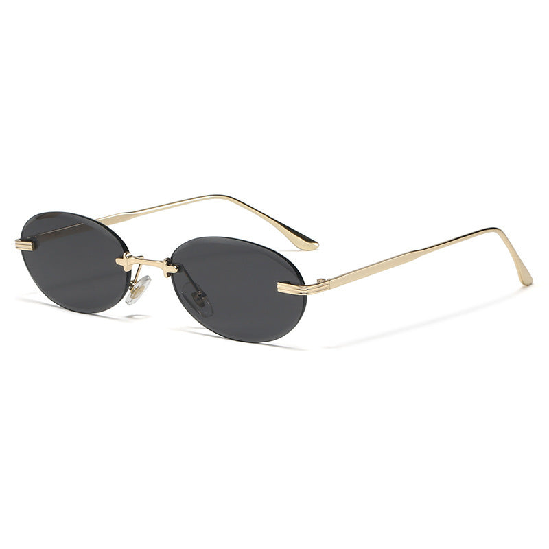 Oval Rimless Trendy Sunglasses VK2298