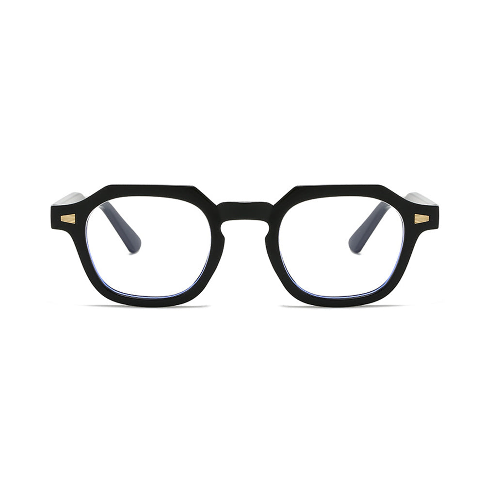 Irregular Geometric Retro Thick Frame Glasses VK2301