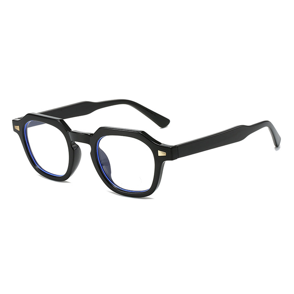 Irregular Geometric Retro Thick Frame Glasses VK2301