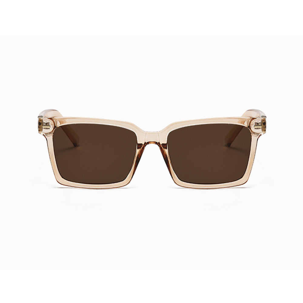 Square Sunglasses with Decorative Metal Temple Detail VK2303