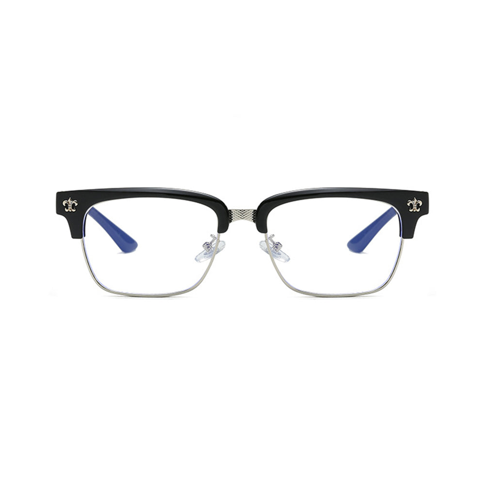 Unisex Business Browline Glasses Blue Light Blocking VK2319