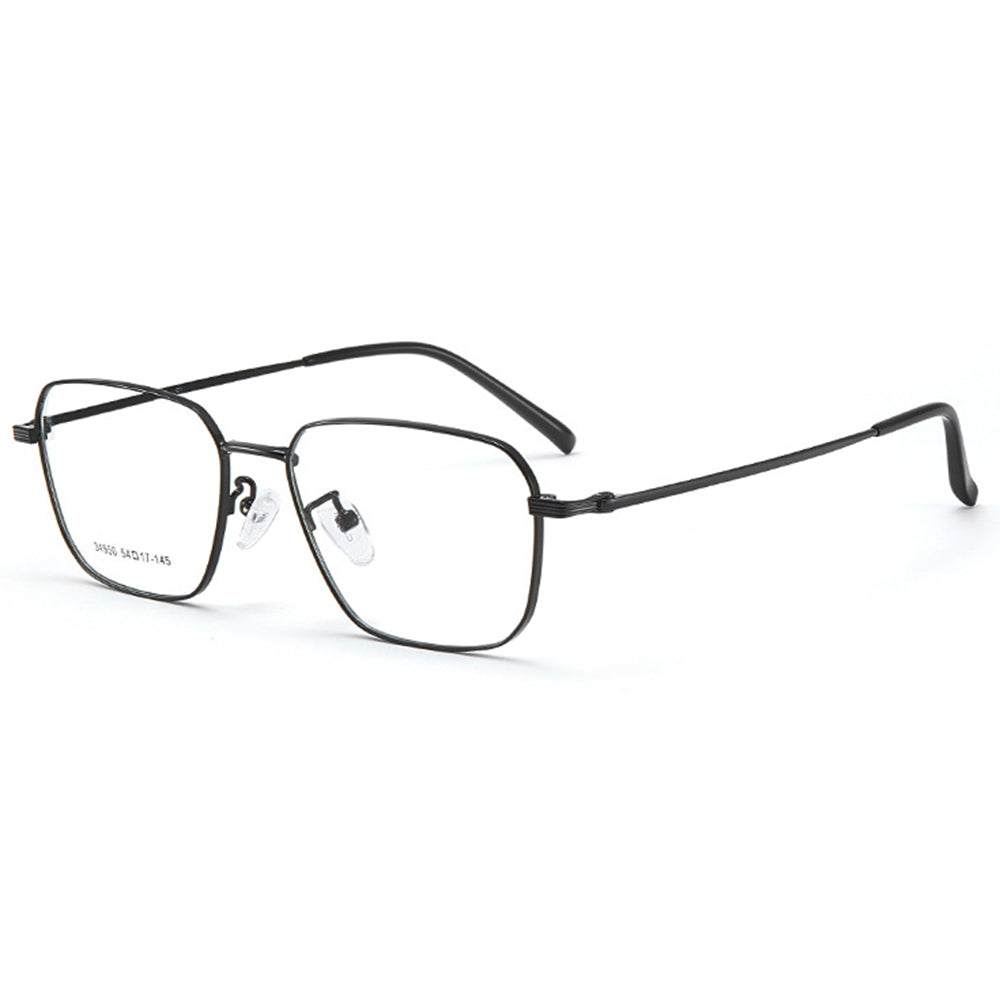 Unisex Rectangular Metal Business Glasses VK2334