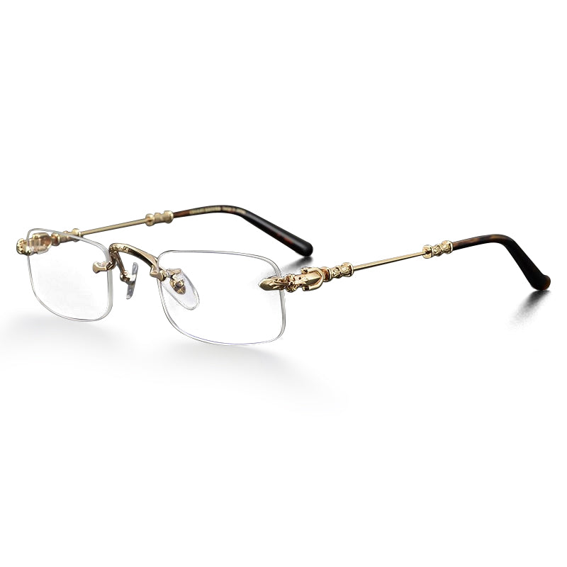 Frameless Metal Blue Light Blocking Reading Glasses VK2346
