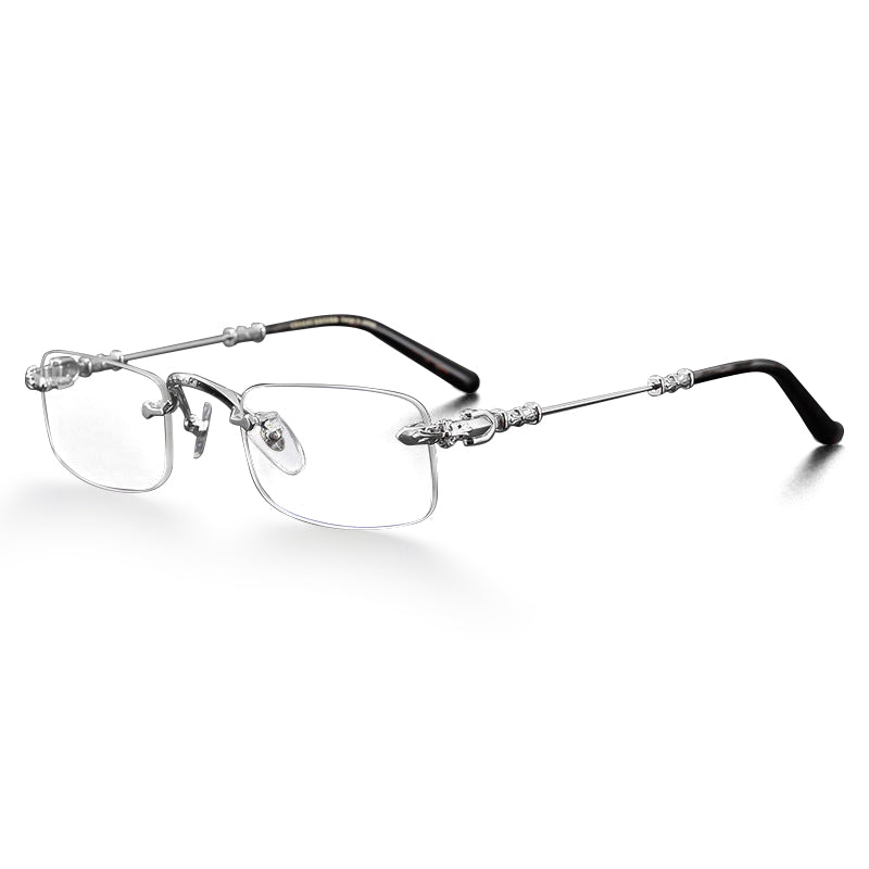 Frameless Metal Blue Light Blocking Reading Glasses VK2346