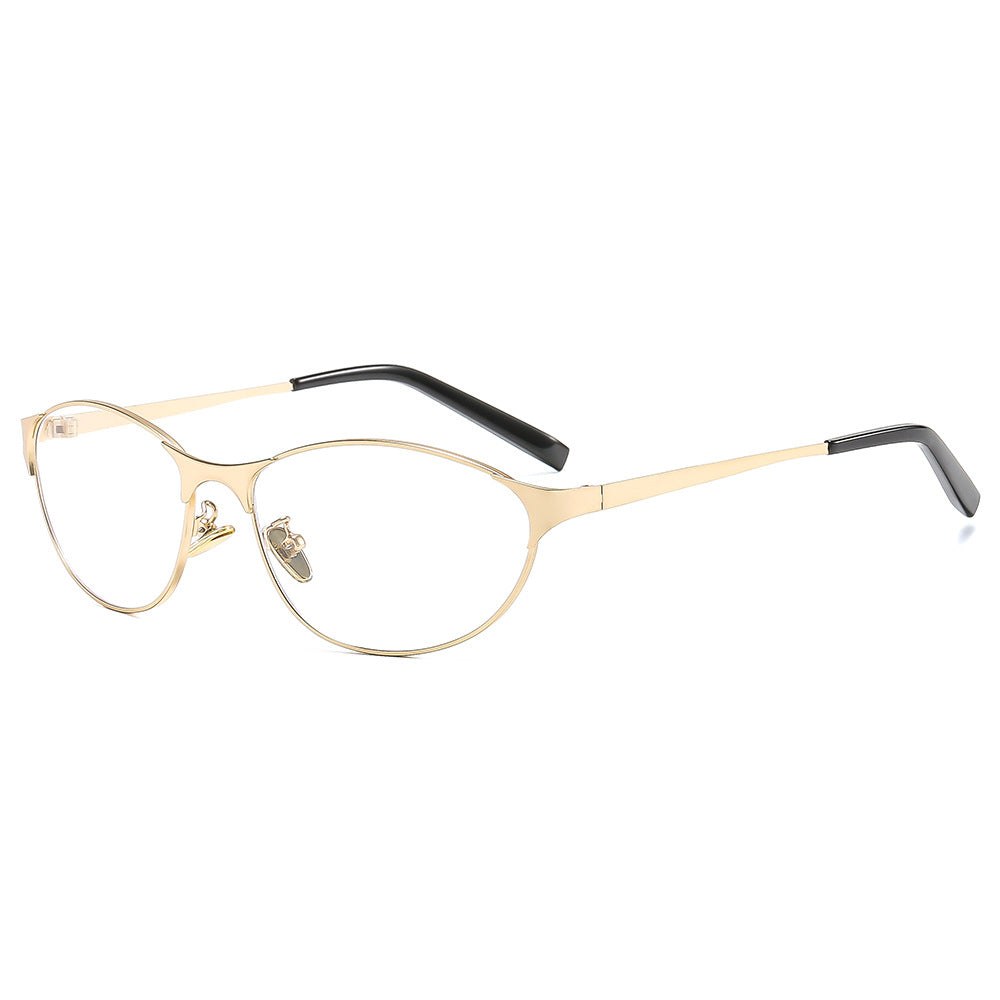 Stylish and Chic Cat Eye Metal Prescription Sunglasses VK2349