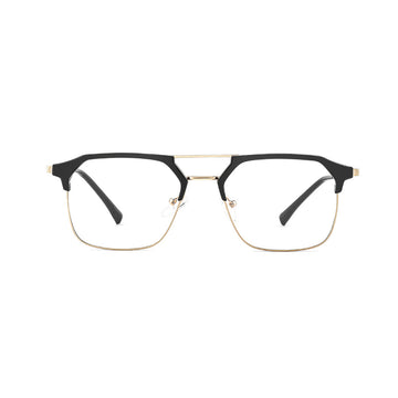 Retro Browline Double-Bridge Business Eyeglasses VK2351