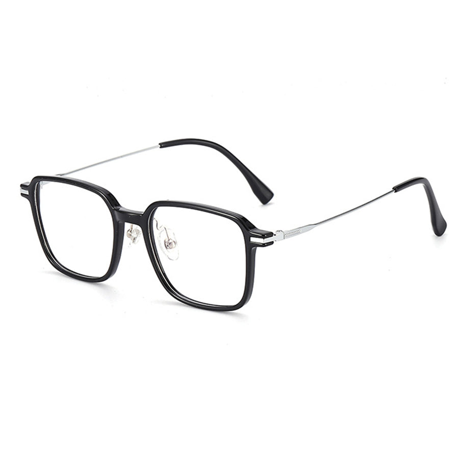TR Square Eyeglasses with Slim Metal Temples VK2382