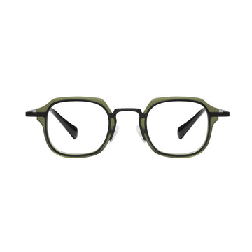 Retro Square TR & Metal Eyeglasses VK2384
