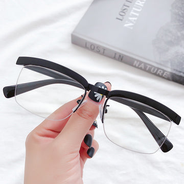 Vintage Browline Semi-Rimless Glasses VK2396
