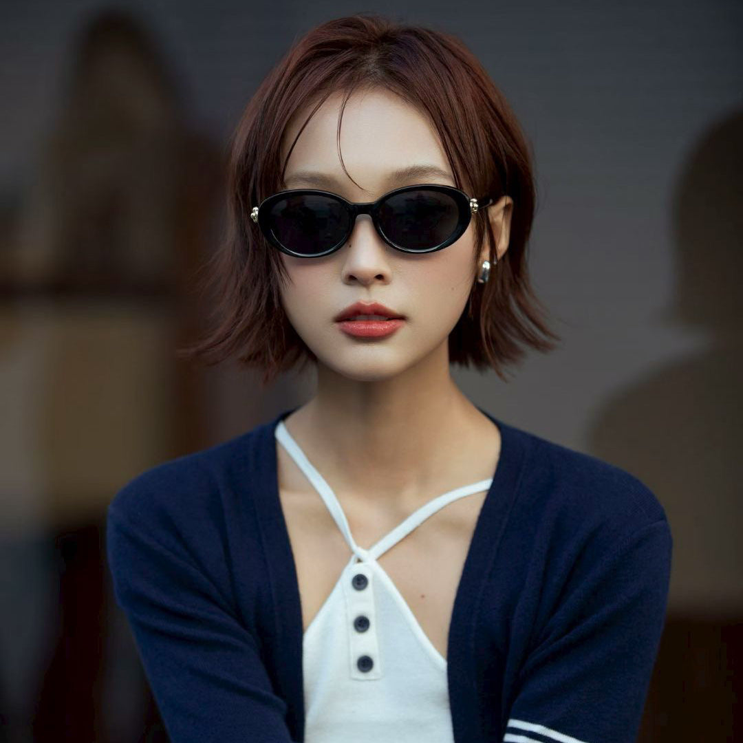 Stylish Oval Prescription Sunglasses VK2424