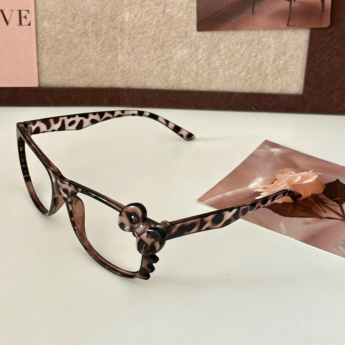 Glasses Cute Kitten Bow Accent for Women VK2437