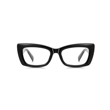 Bold Cat-Eye Eyeglasses with Textured Temples VK2450