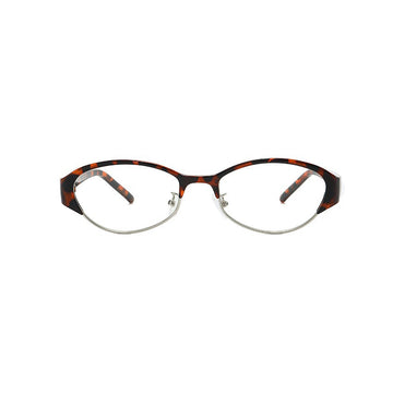 Retro Half-Rim Oval Eyeglasses VK2454