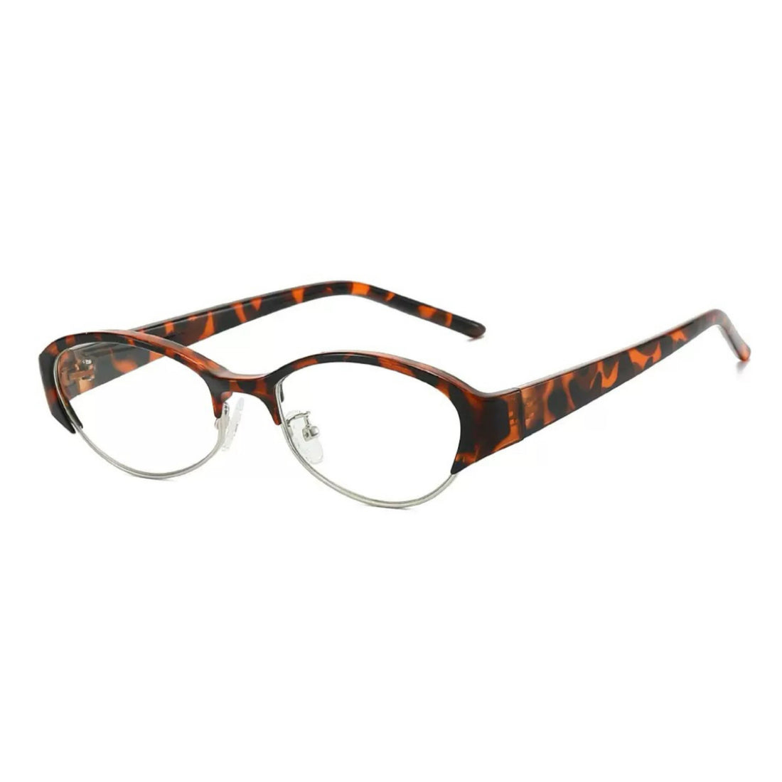 Retro Half-Rim Oval Eyeglasses VK2454