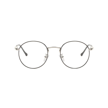 Women's Round Metal Glasses with Pearl Temples VK2457