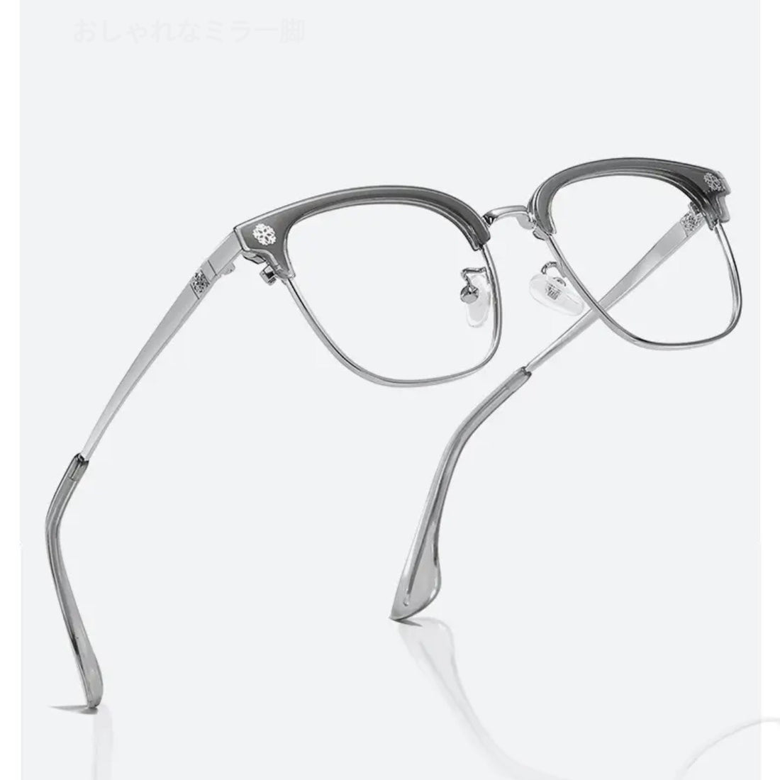 Unisex Classic Browline Metal Eyeglasses VK2460