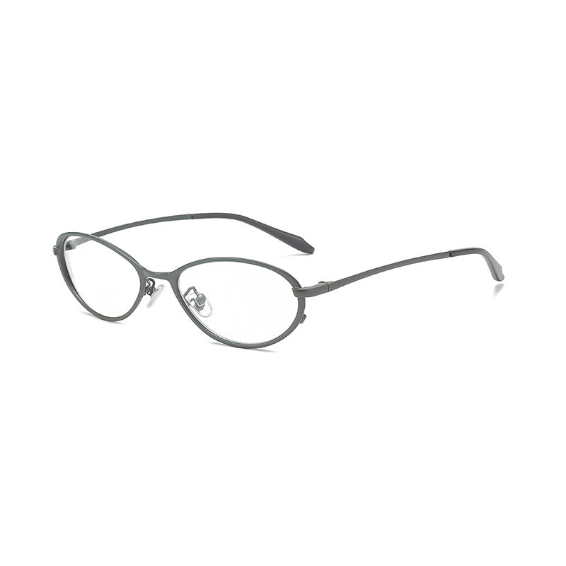 Slim Oval Lightweight Metal Eyeglasses VK2465