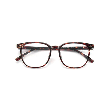 TR Square Eyeglass Frames with Star Metal Accents VK2468