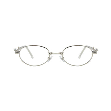 Chic Foldable Oval Metal Eyeglass Frames VK2470