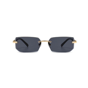 Rimless Cut Edge Eyeglasses for Men Business Style VK2499