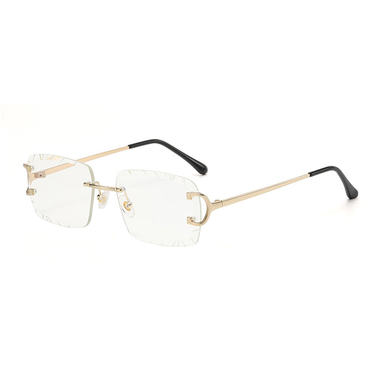 Rimless Cut Edge Prescription Eyeglasses VK2507