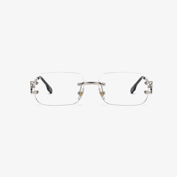 Minimalist Stylish Rimless Rectangle Glasses VK2517